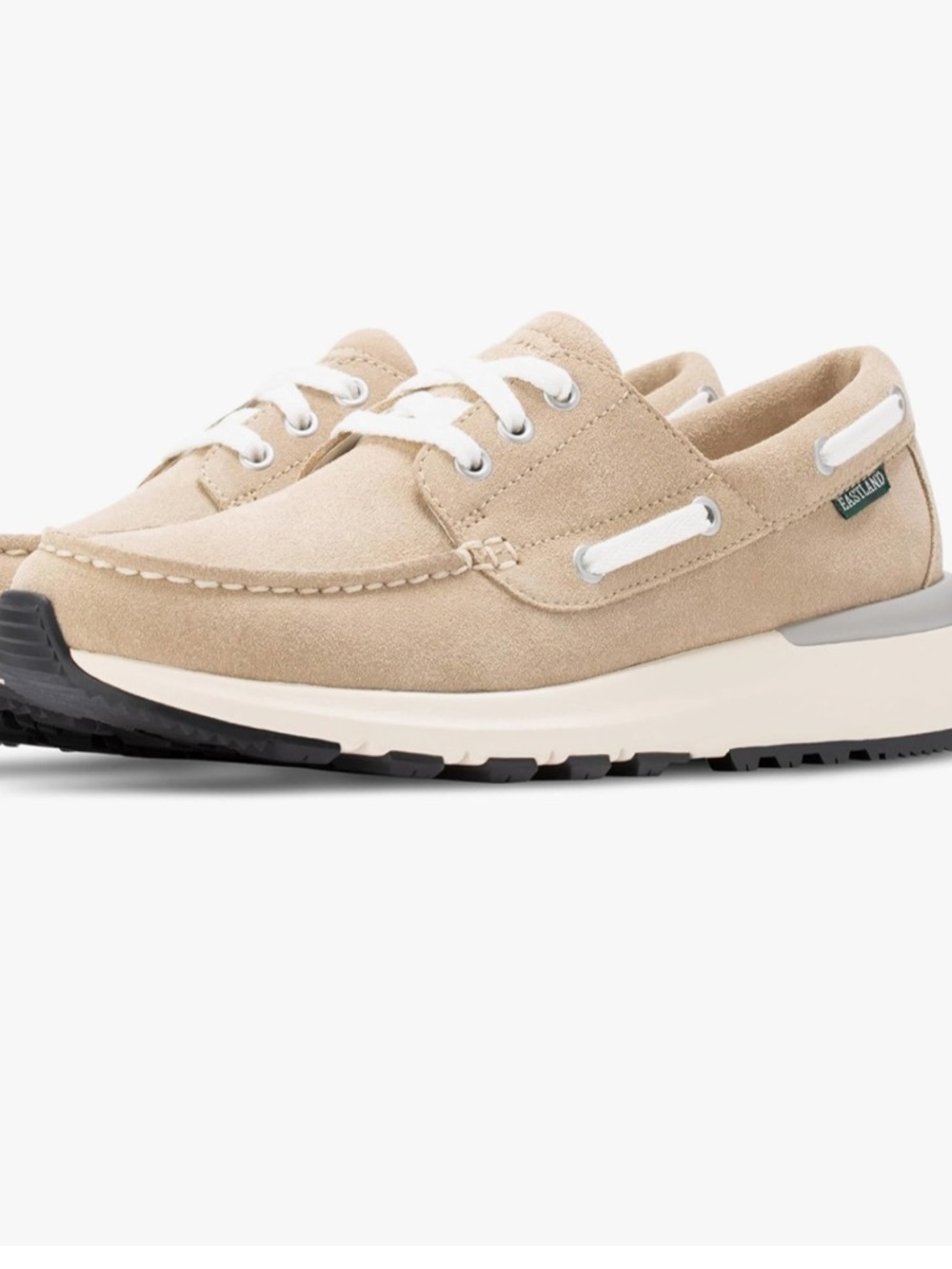 NWT Eastland Leap Trainer Suede Casual Trainer-Boat Sneaker MENS 8.5 in Sand